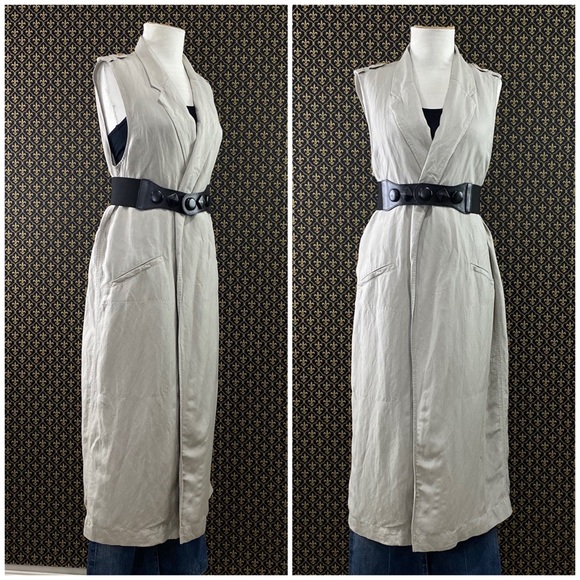 Anthro “Sleeveless Linen Trench” by Elevenses - Picture 6 of 15